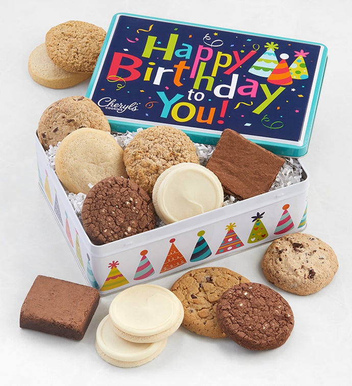 Musical Birthday Gift Tin   Gluten Free Assortment