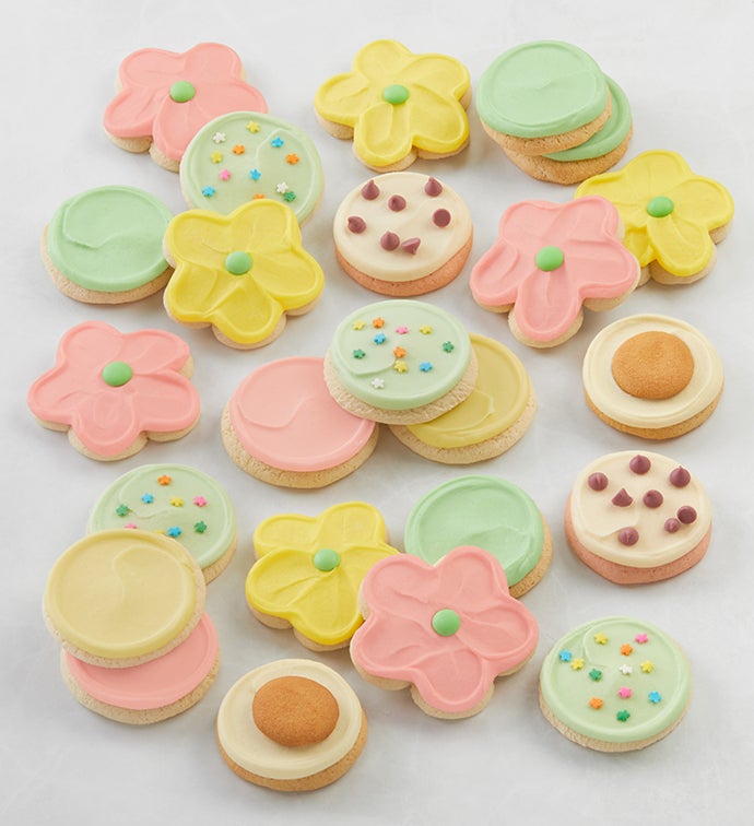 Buttercream Frosted Spring Cookies