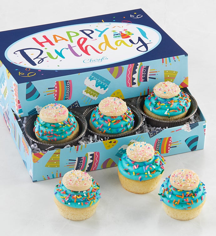 Buttercream Frosted Celebration Sprinkles Cupcakes Cupcakes