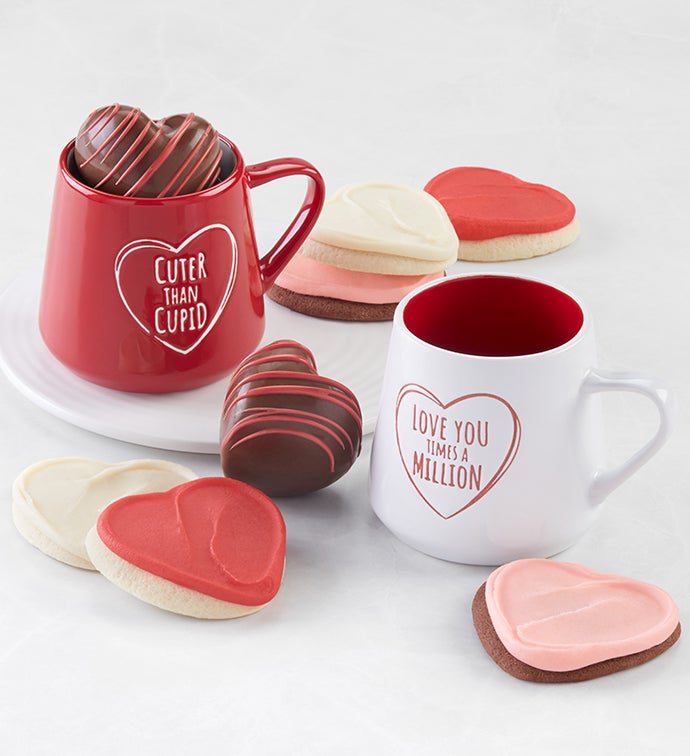 Valentine’s Day Mugs & Treats For Two