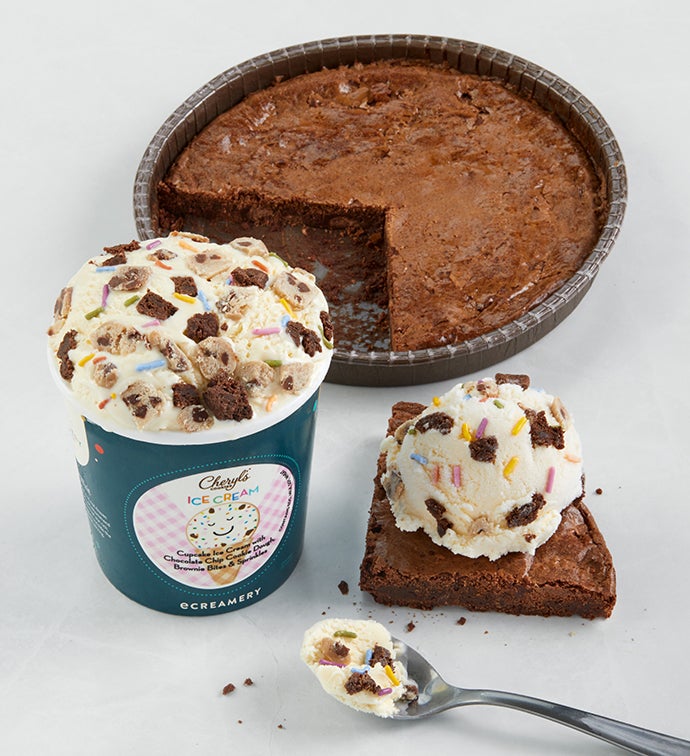 Monster Fudge Brownie and Ice Cream