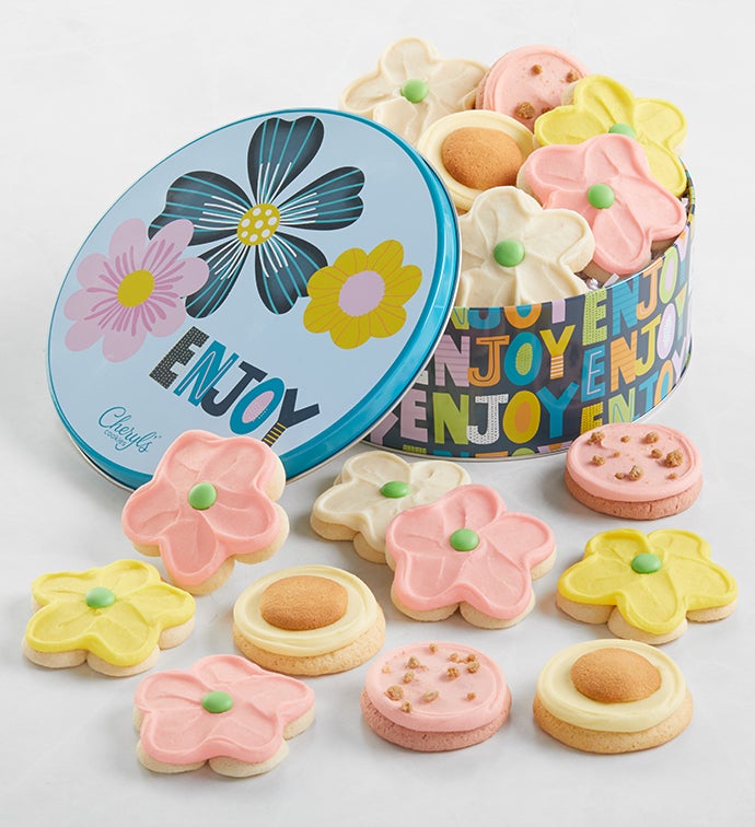 Enjoy Gift Tin   Buttercream Frosted Cookies