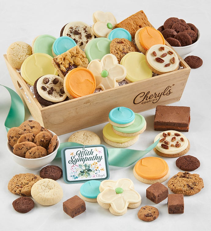 With Sympathy Gift Basket   Medium