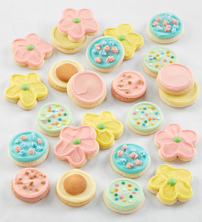Buttercream Frosted Spring Cookies