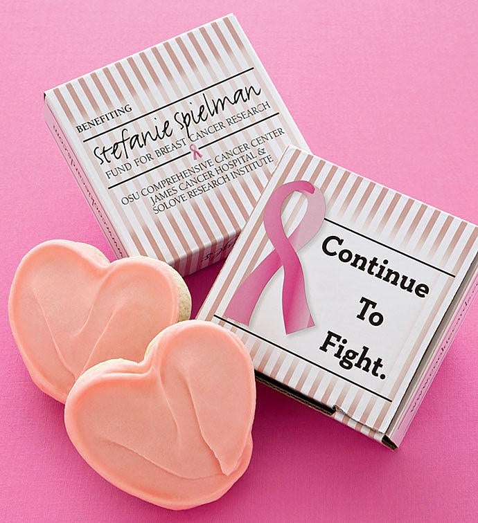 Pink Ribbon Cookie Card