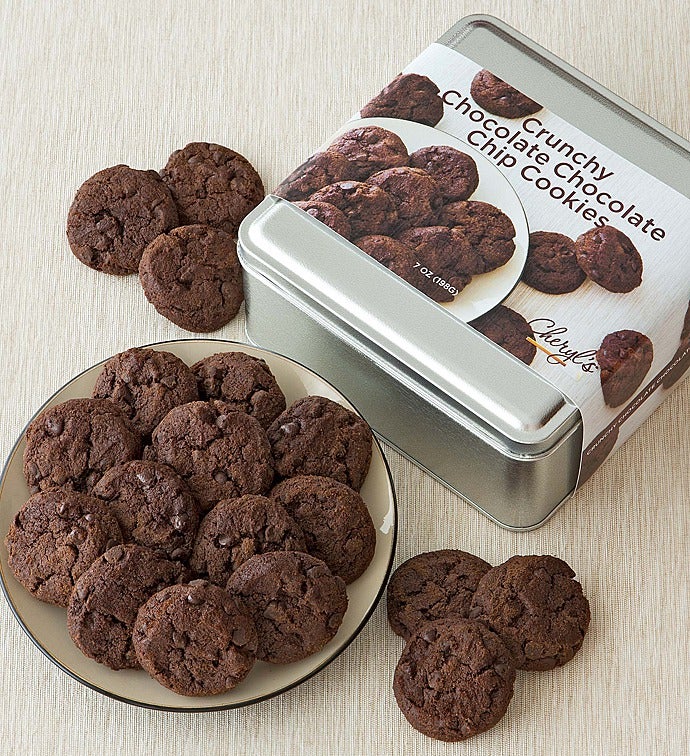 Chocolate Chocolate Crunchy Cookies