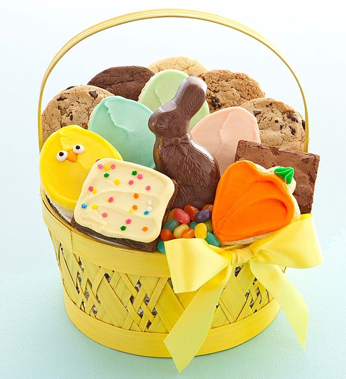 Yellow Easter Treats Basket Create Your Own